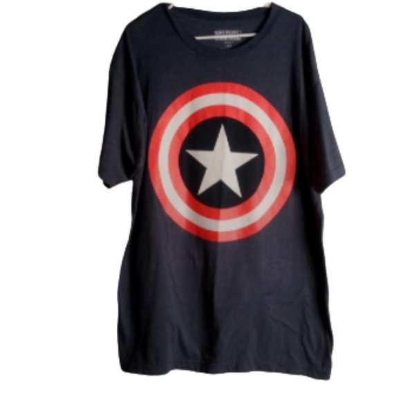 Marvel Other - Marvel Avengers Captain American Large Blue Shield T-Shirt